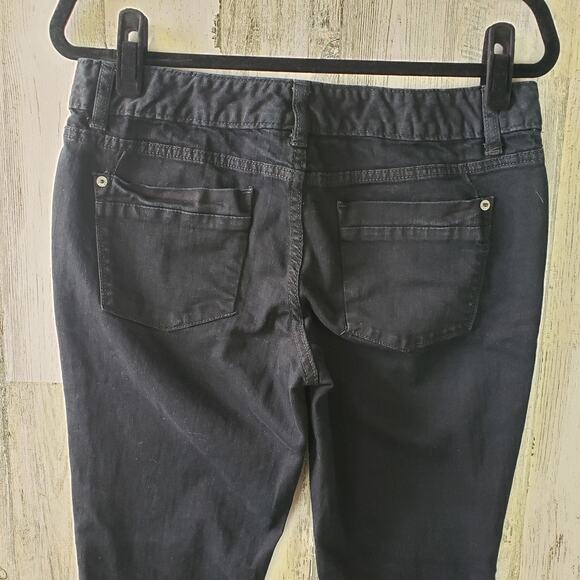 Mossimo Black/Deep Navy Denim Skinny Jeans Size 8S - Picture 7 of 9